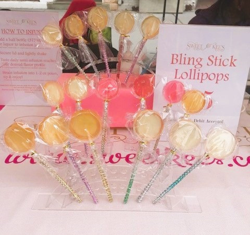 Bling stick lollipop display