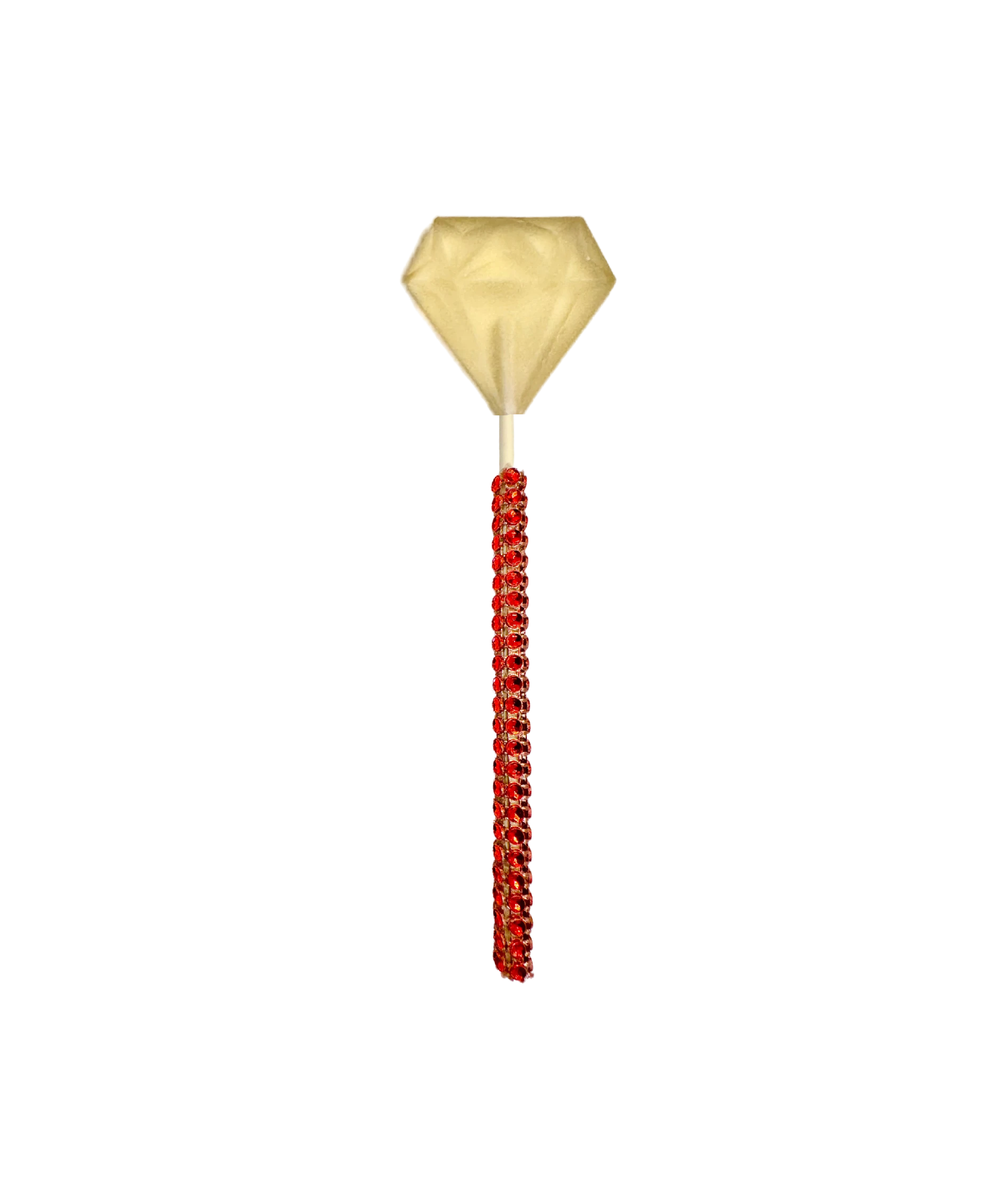 Diamond Lollipop on Red Bling Stick